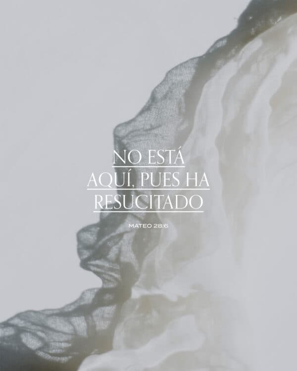 No está aquí, pues ha resucitado. - Mateo 28:6