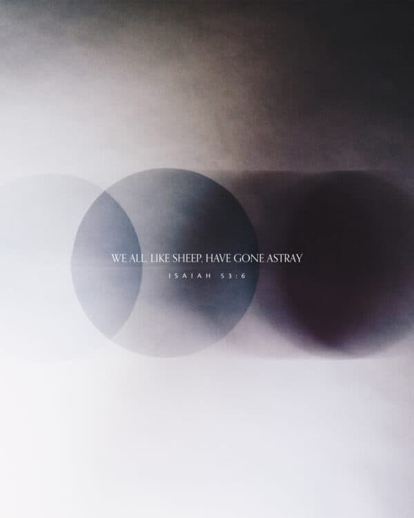 We all, like sheep, have gone astray. - Isaiah 53:6