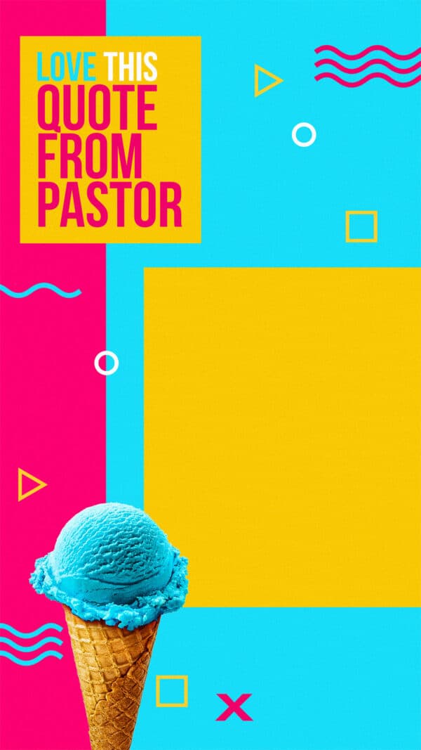 Love this quote from Pastor!