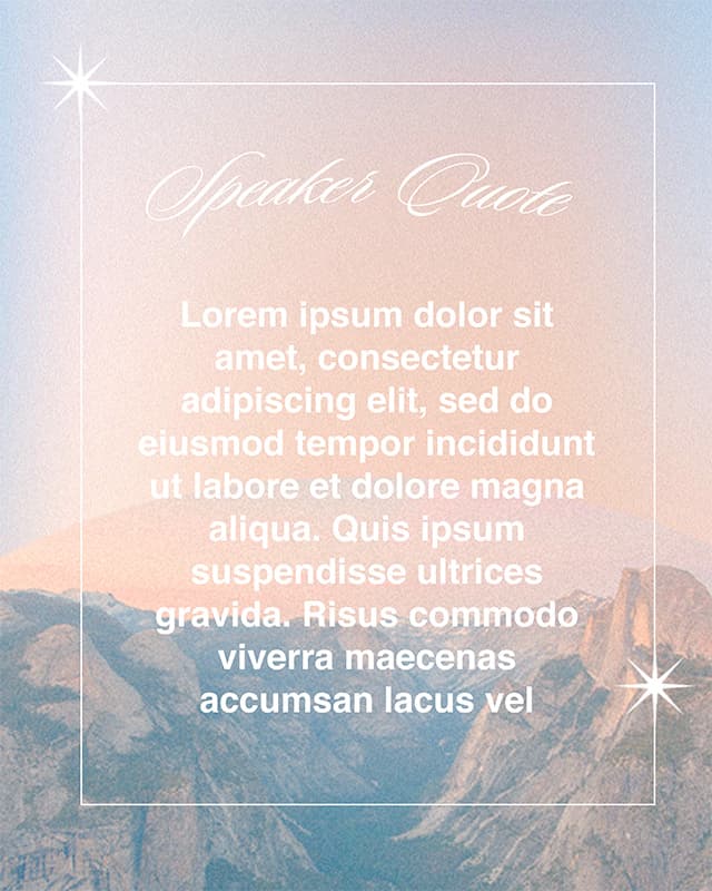 Speaker Quote Posts