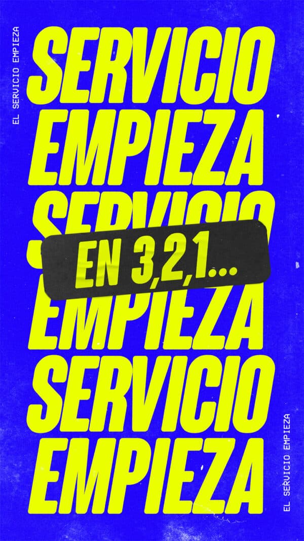El Servicio empieza en 3, 2, 1....