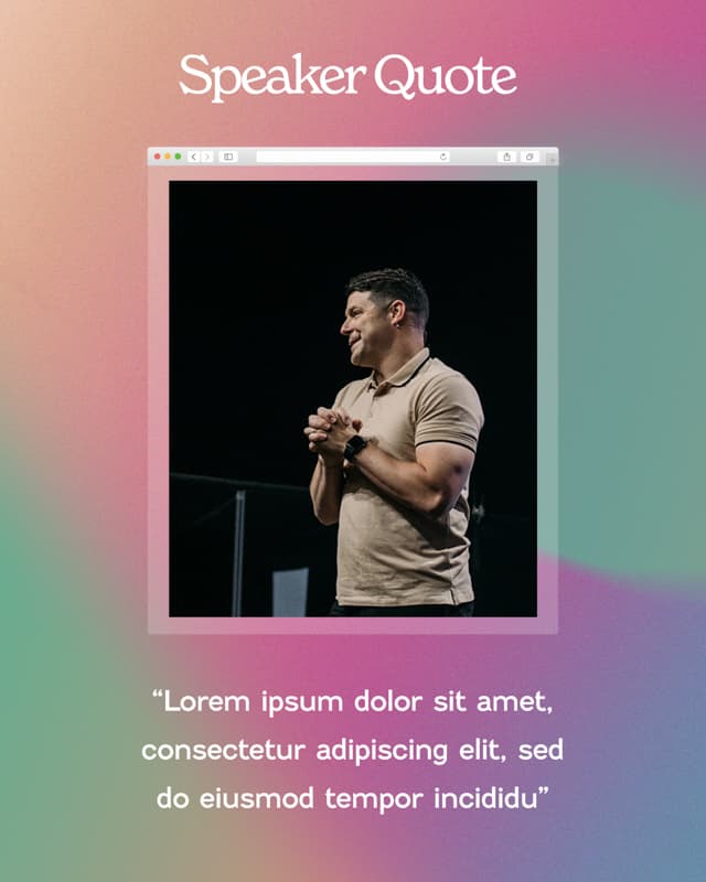 Speaker Quote Posts