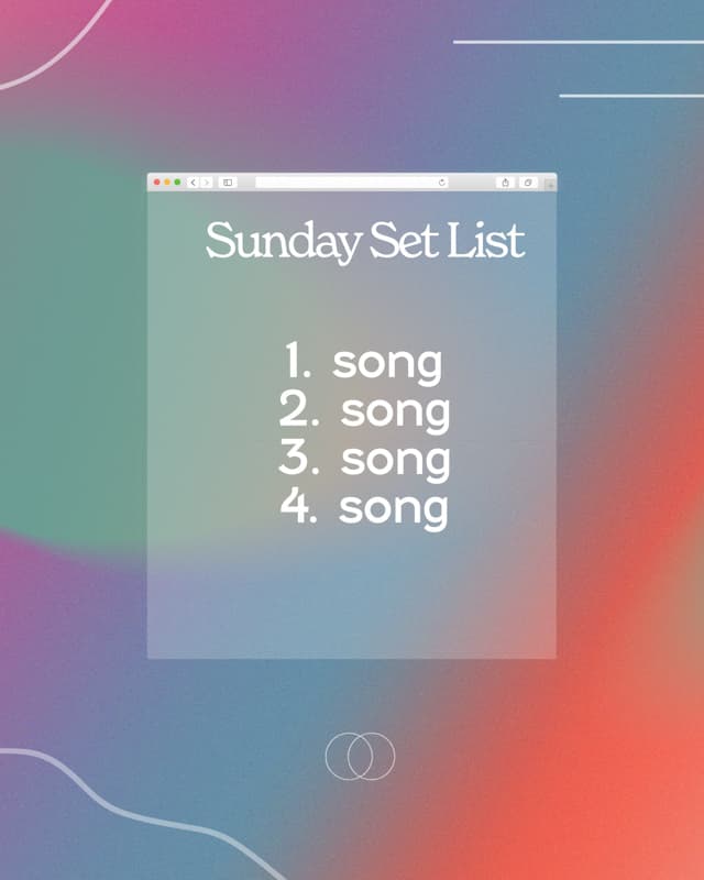 Worship Set Posts