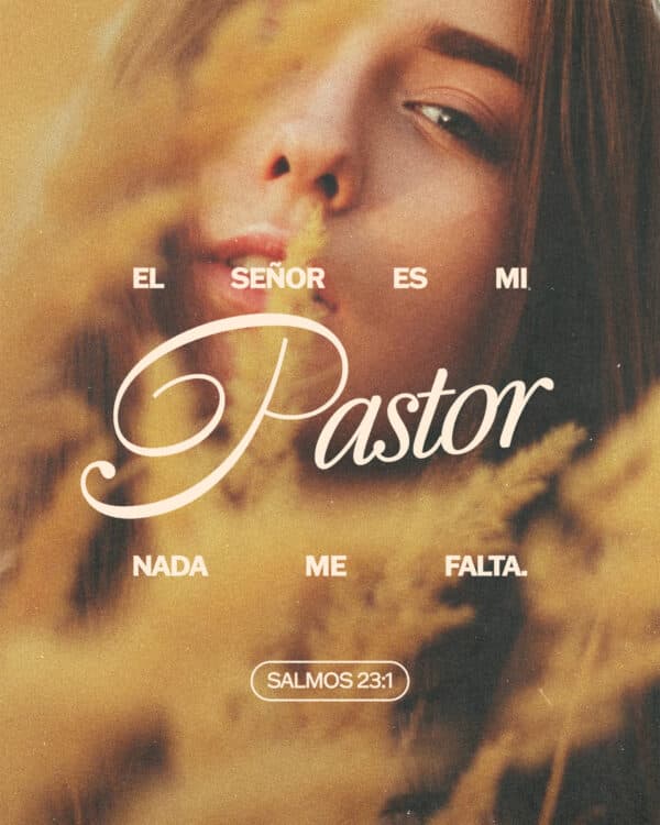 El Señor es mi pastor; nada me falta. - Salmos 23:1