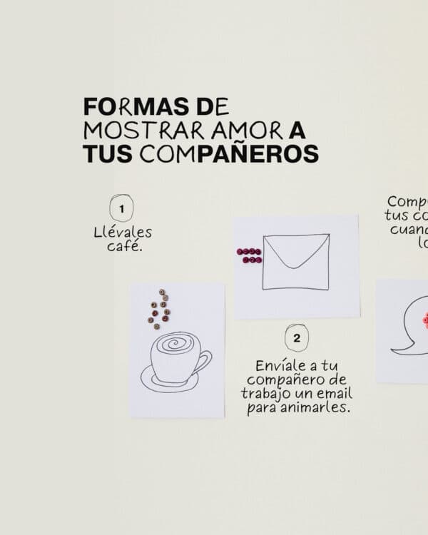 Formas de mostrar amor a tus compañeros de trabajo: