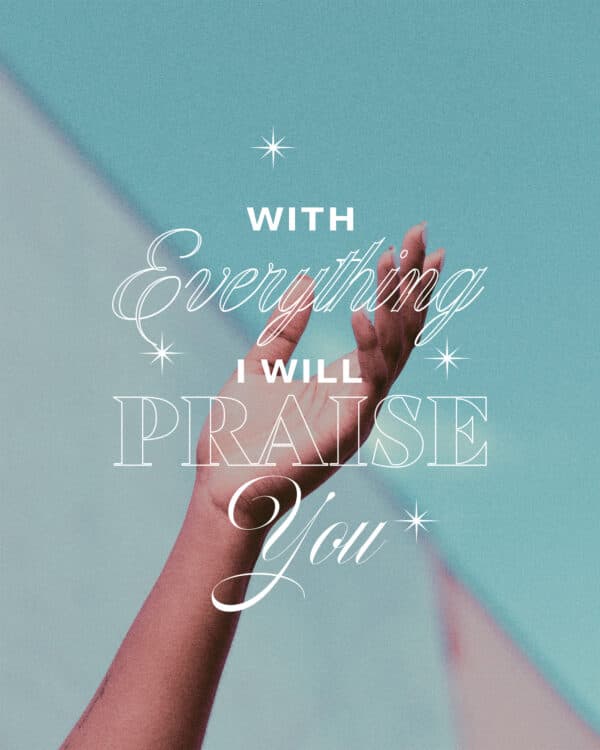 With everything I will praise You