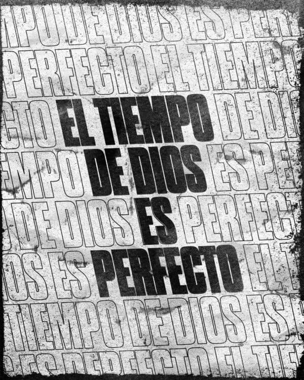 El tiempo de Dios es perfecto