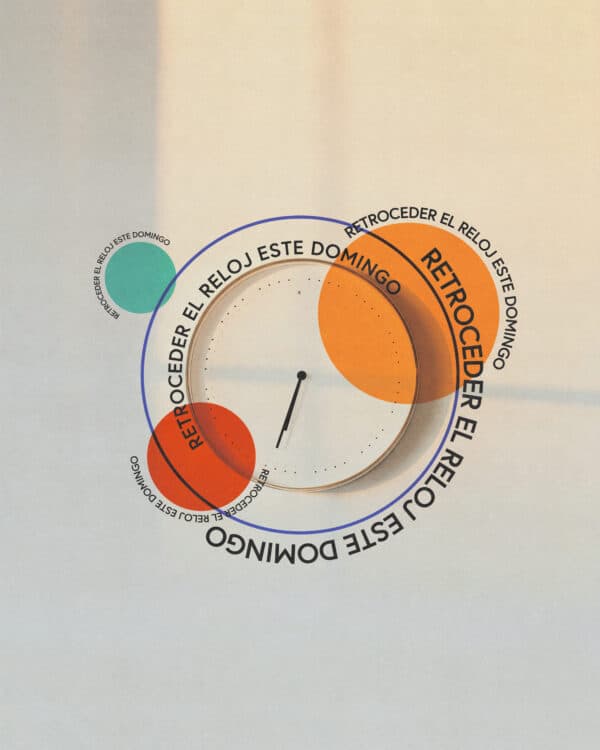Retroceder el reloj este domingo