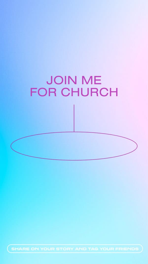 Join me for church (Share on your Story and tag your friends)