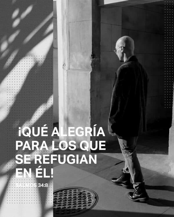 ¡Qué alegría para los que se refugian en Él! - Salmos 34:8