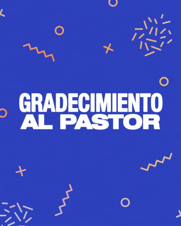 Gradecimiento al pastor