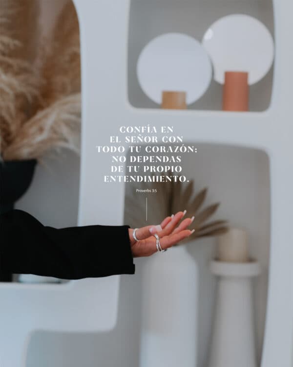 Confía en el Señor con todo tu corazón; no dependas de tu propio entendimiento. - Proverbios 3:5