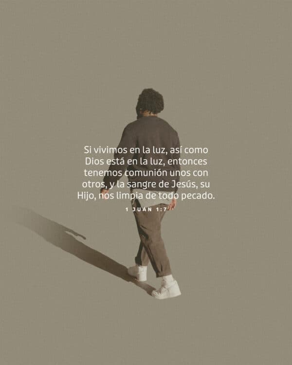 Si vivimos en la luz, así como Dios está en la luz, entonces tenemos comunión unos con otros, y la sangre de Jesús, su Hijo, nos limpia de todo pecado. - 1 Juan 1:7