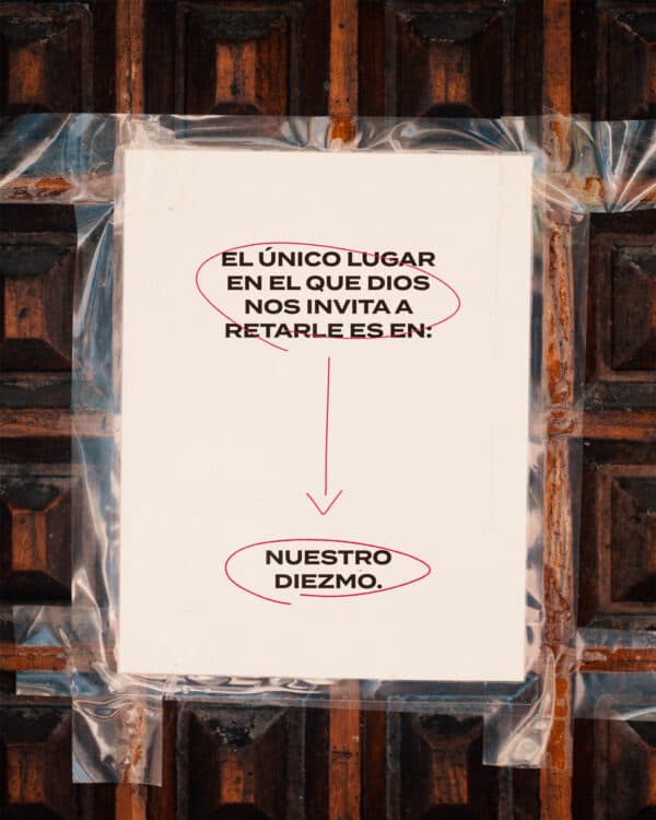 El único lugar en el que Dios nos invita a retarle es en: nuestro diezmo