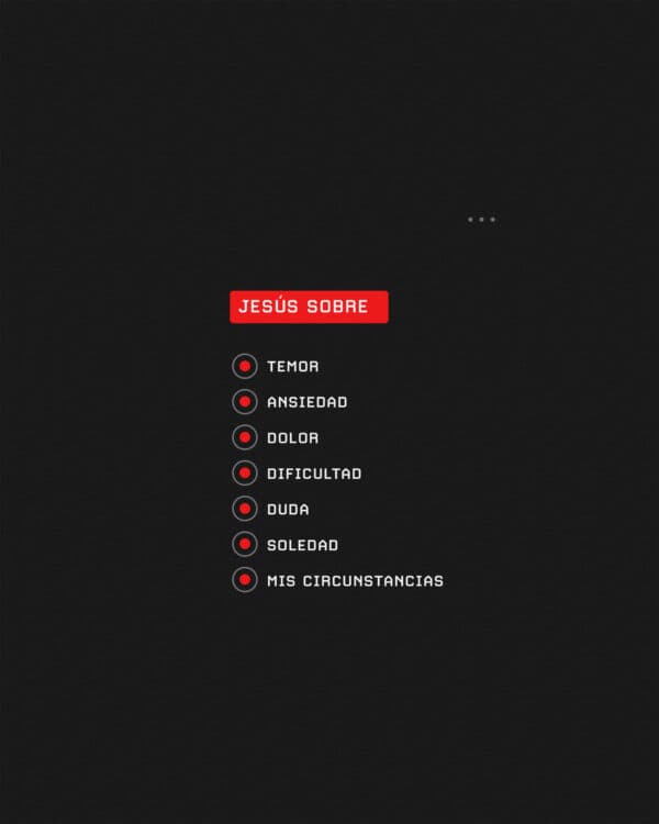 Jesús sobre...temor, ansiedad, dolor, dificultad, duda, soledad, mis circunstancias