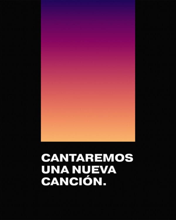Cantaremos una nueva canción.