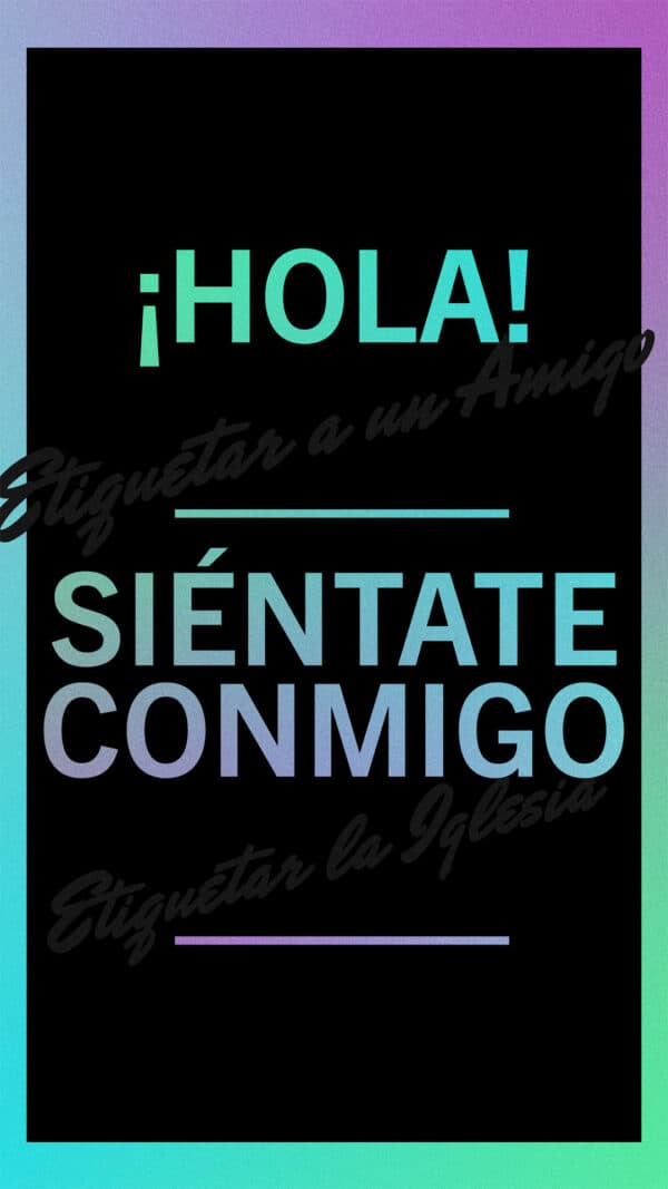 Hola ¡Siéntate conmigo!