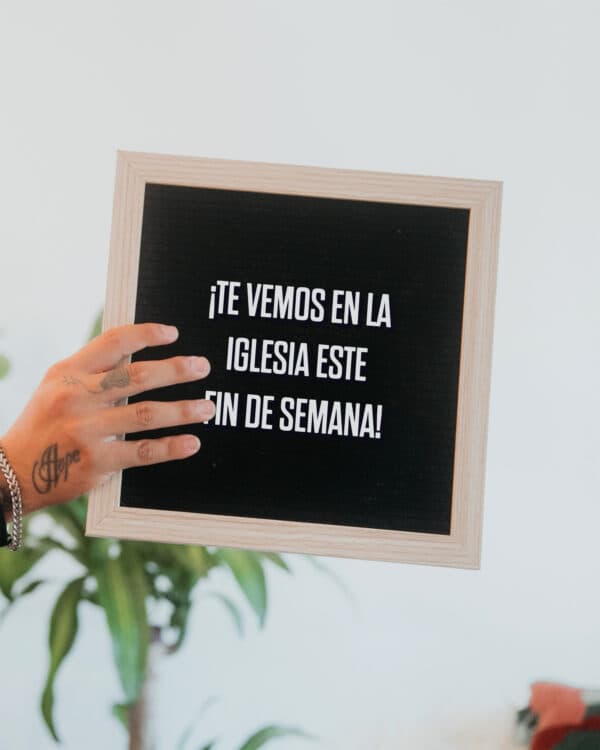 ¡Te vemos en la iglesia este fin de semana!