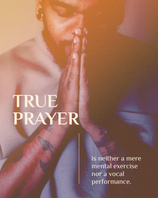 True prayer is neither a mere mental exercise nor a vocal performance. It is far deeper than that - it is spiritual transaction with the Creator of heaven and earth. - Charles Spurgeon