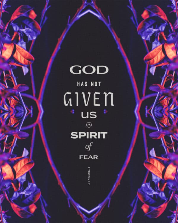 God has not given us a spirit of fear. - 2 Timothy 1:7