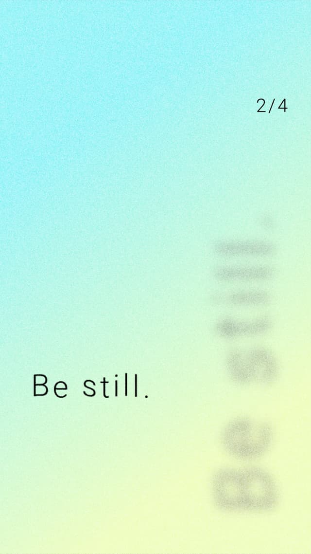 Be Still