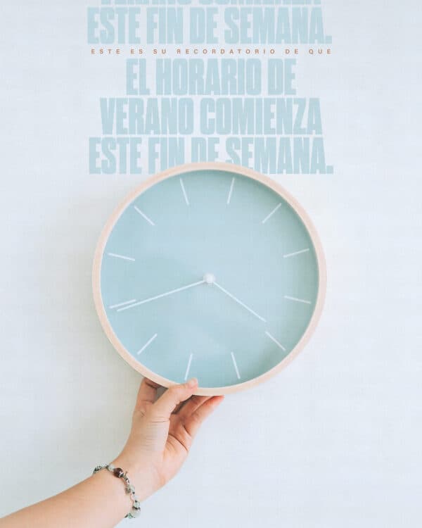 Este es su recordatorio de que el horario de verano comienza este fin de semana.