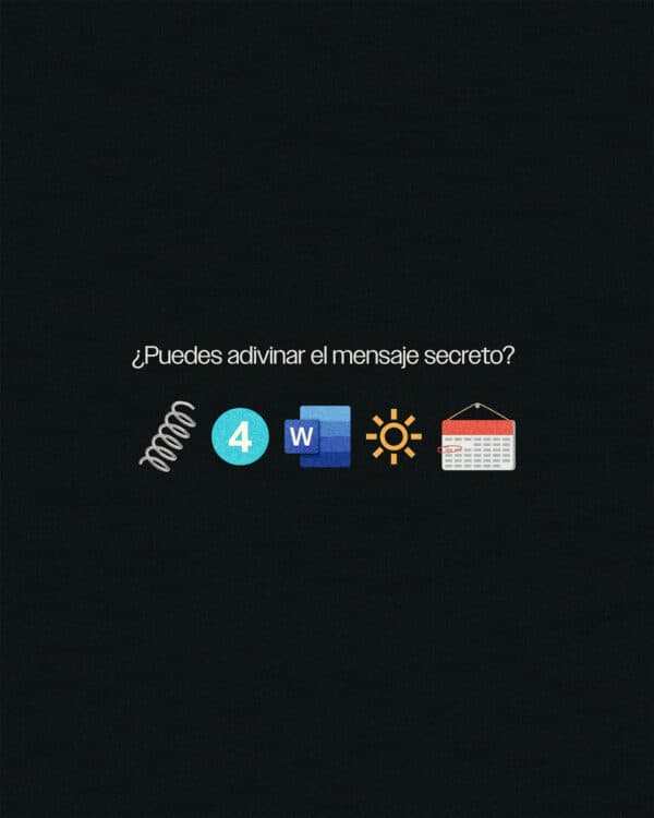 ¿Puedes adivinar el mensaje secreto?