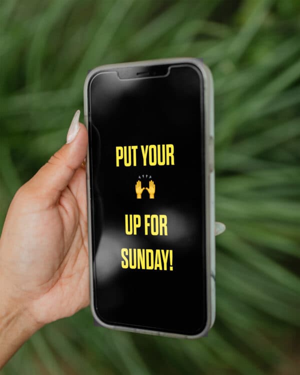 Put your ? up for Sunday!