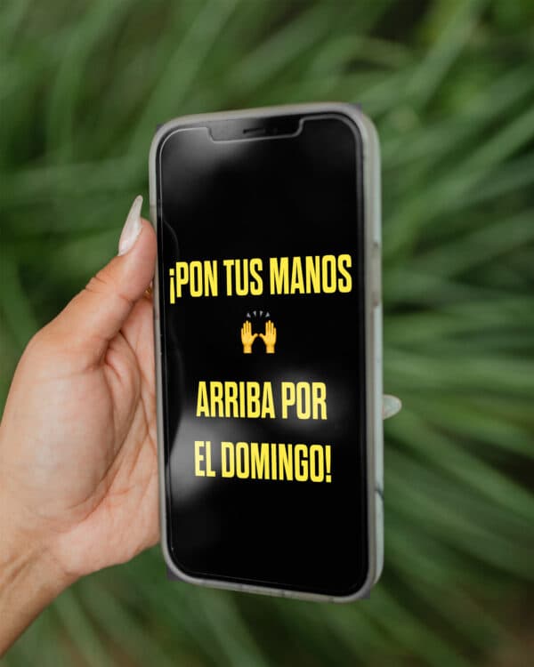 ¡Pon tus ? arriba por el Domingo!