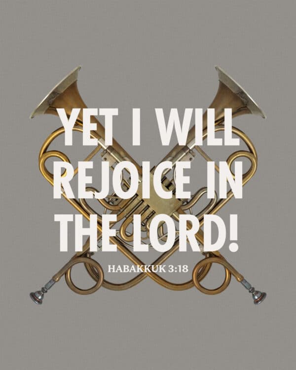 Yet I will rejoice in the LORD! - Habakkuk 3:18