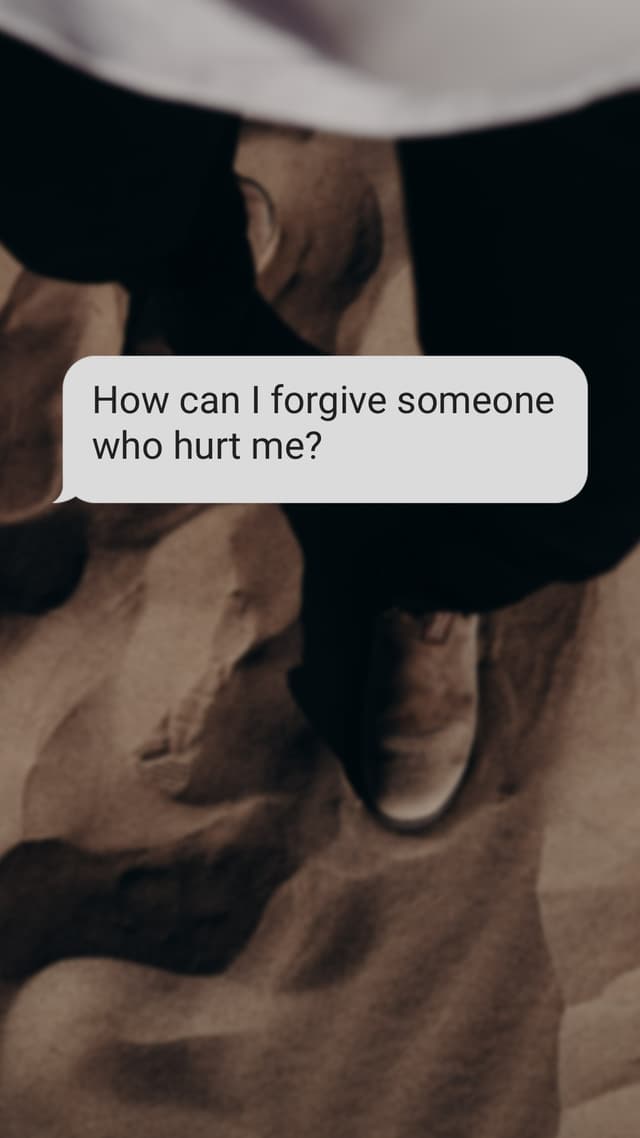 Prompt: Forgiving Someone