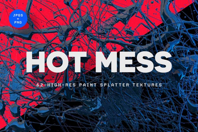 Hot Mess Splatter Textures