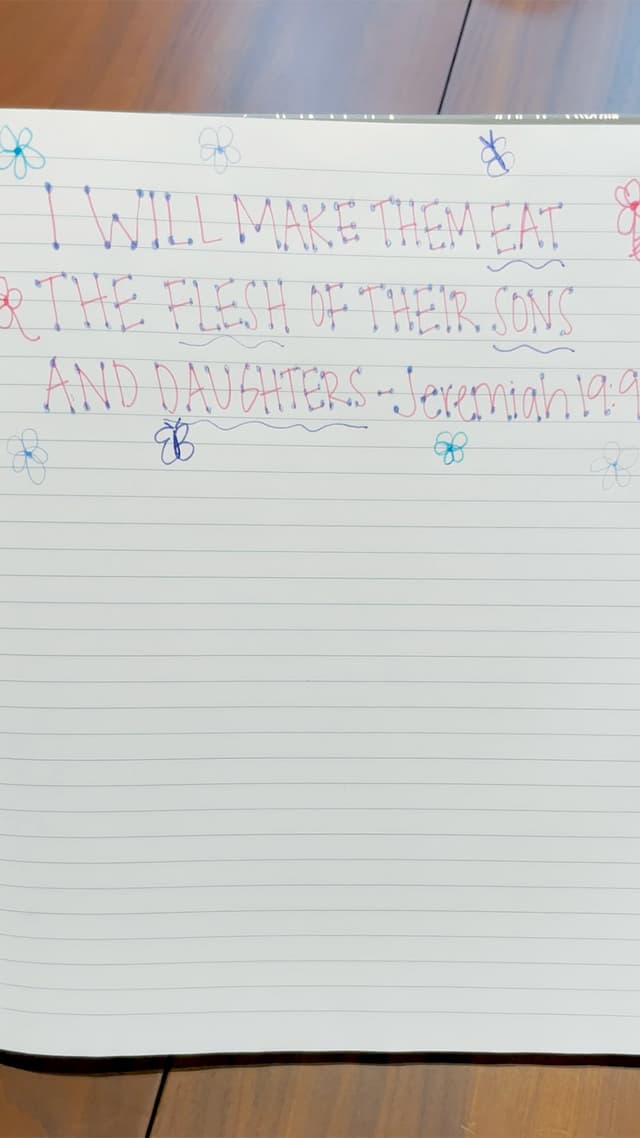 Girls Taking Notes in Church