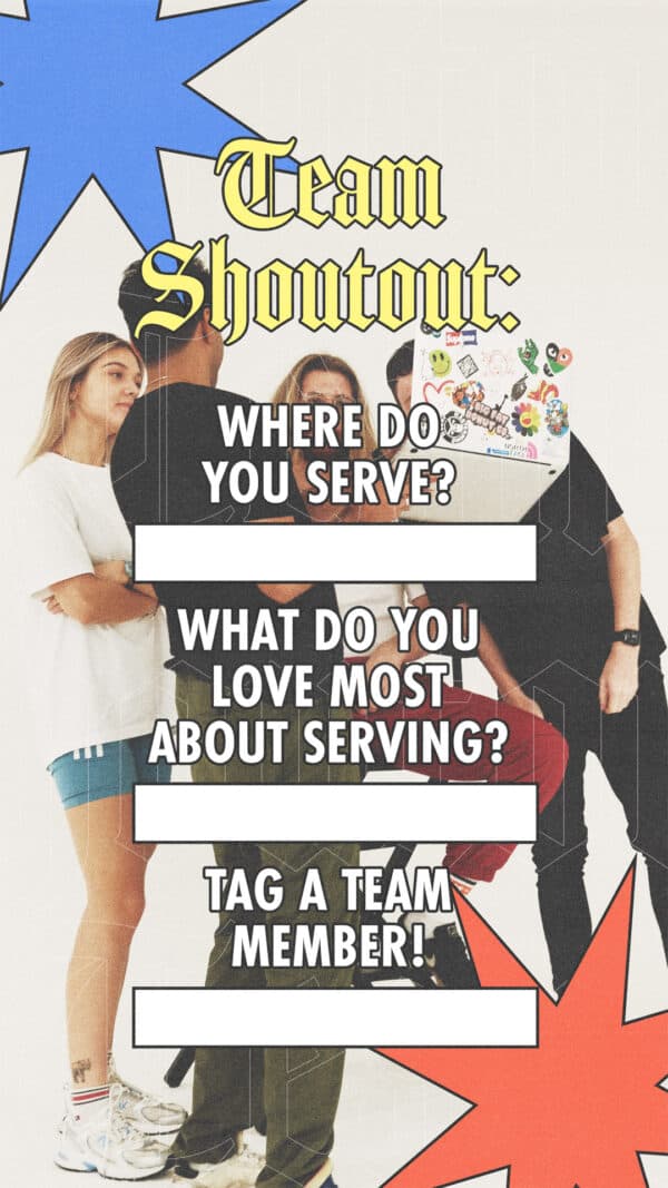 Team Shoutout: Where do you serve? What do you love most about serving? Tag a team member!