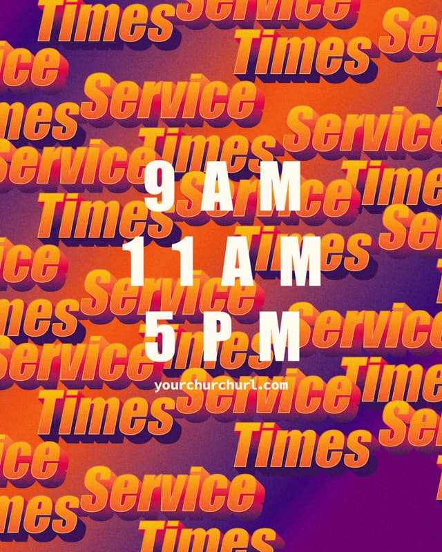 Service Time Posts