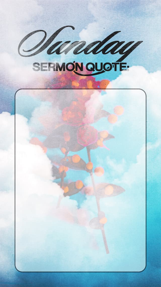 Sunday Sermon Quote: