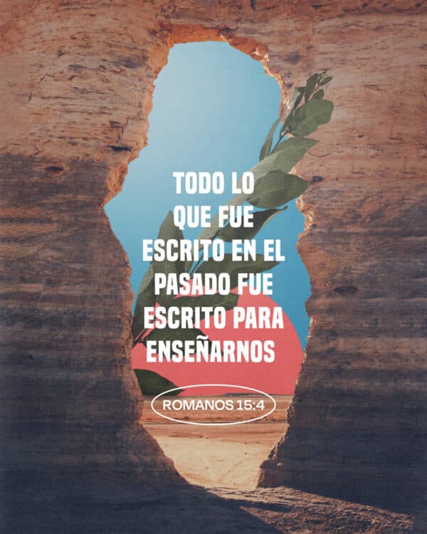Todo lo que fue escrito en el pasado fue escrito para enseñarnos. - Romanos 15:4