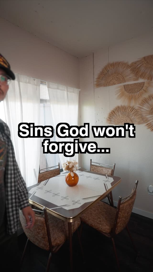 Sins God Won't Forgive