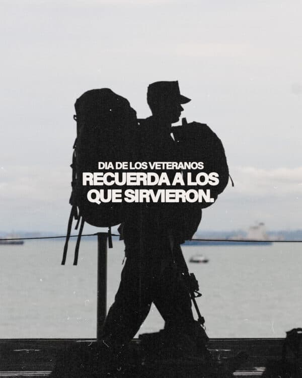 Dia de los veteranos. Recuerda a los que sirvieron.
