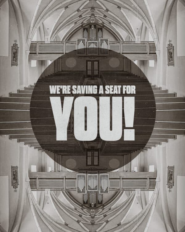 We're saving a seat for you!