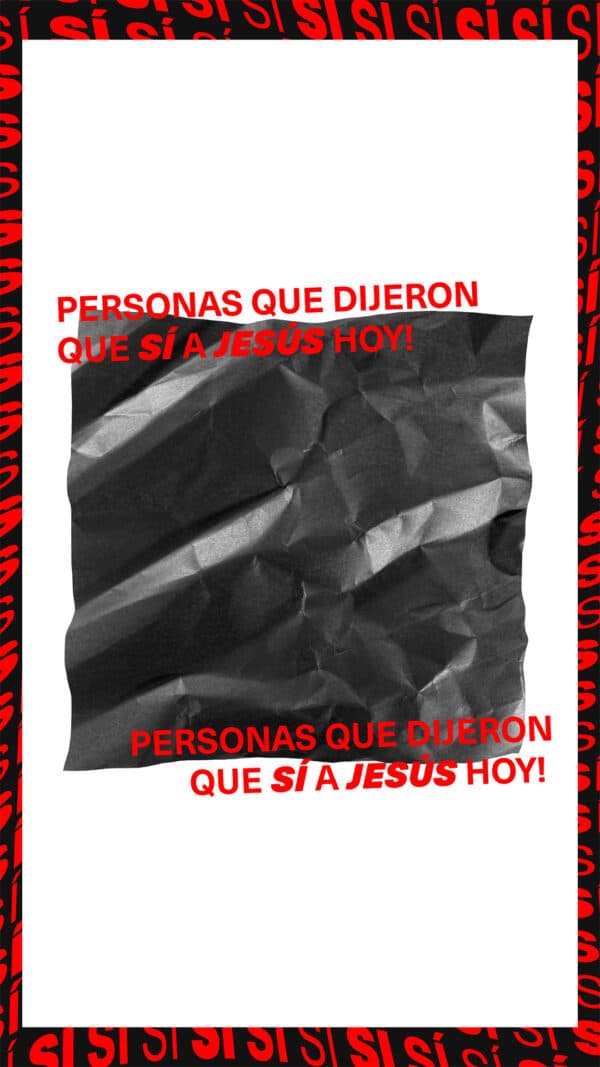 ____personas que dijeron que Sí a Jesús hoy!
