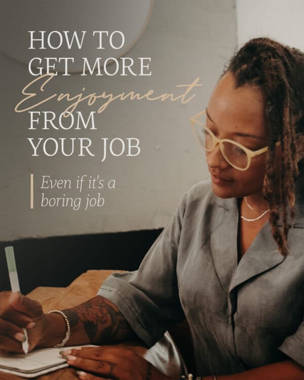 How to get more enjoyment from your job. (Even if it's a boring job.) 1. Realize you work for God first and foremost. 2. Seek to be the coworker you wish you had. 3. Pray each day for God to show someone you can minister to at work. 4. Work to make your boss a success. (They'll notice.) 5. Bookmark and share this post.