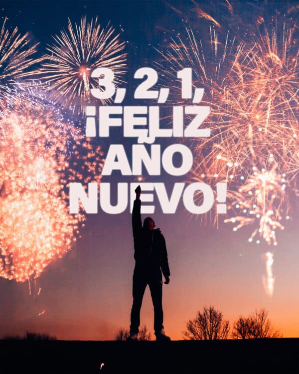 3, 2, 1, ¡Feliz Año Nuevo!
