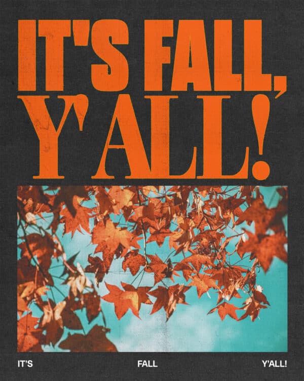 It's fall, y'all!