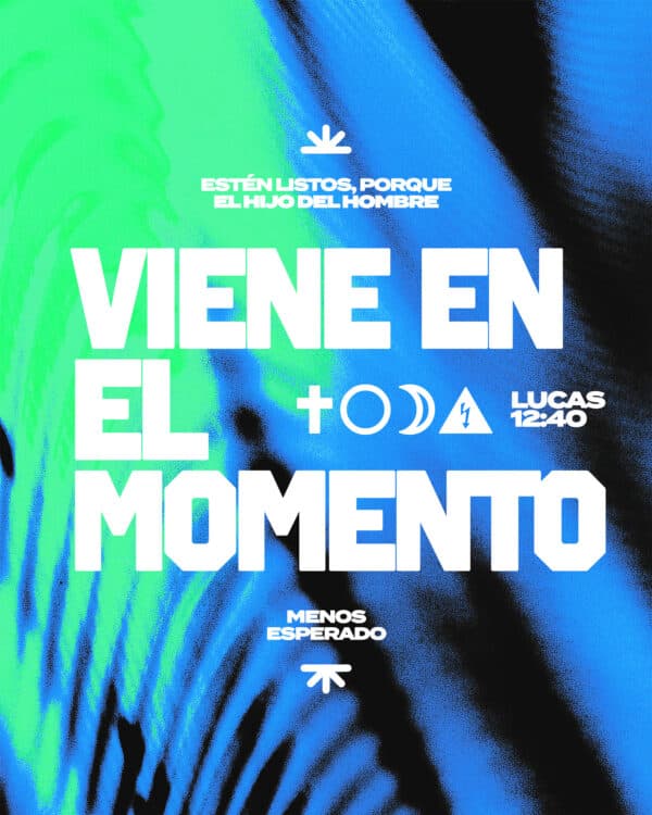 "Estén listos, porque el Hijo del Hombre viene en el momento menos esperado." - Lucas 12:40