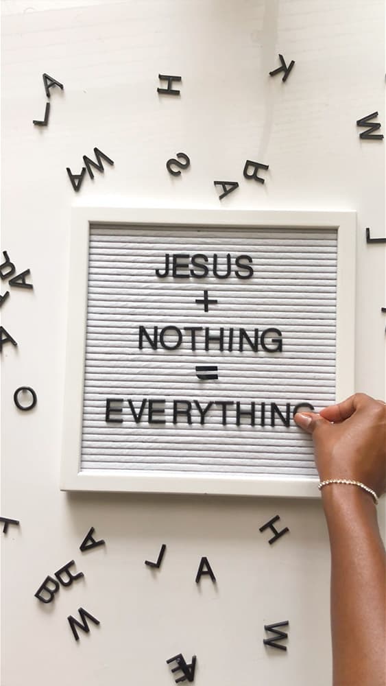 Jesus + Nothing = Everything
