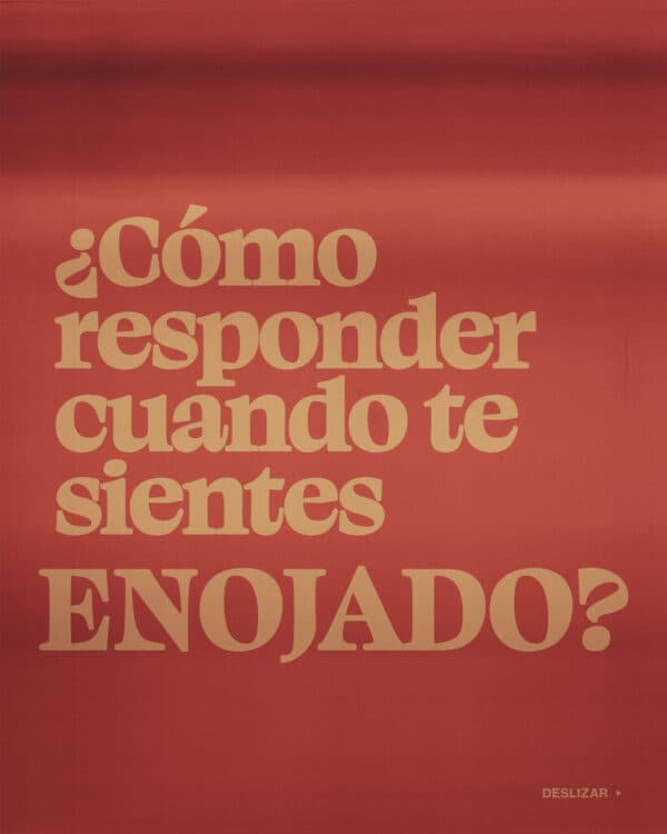 ¿Cómo responder cuando te sientes enojado? 1) Pídele a Dios que dirija tu enojo hacia cosas justas. 2) Asegúrate de que cualquier verdad que hables sea basada en amor. 3) Pregúntale a Dios qué Él quiere que Tu hagas con Tu enojo. 4) Generalmente, pelear por otros y perdonar a otros que te ofendan. 5) Dale todo tu enojo a Dios. Él es el único que puede tomar justa venganza.