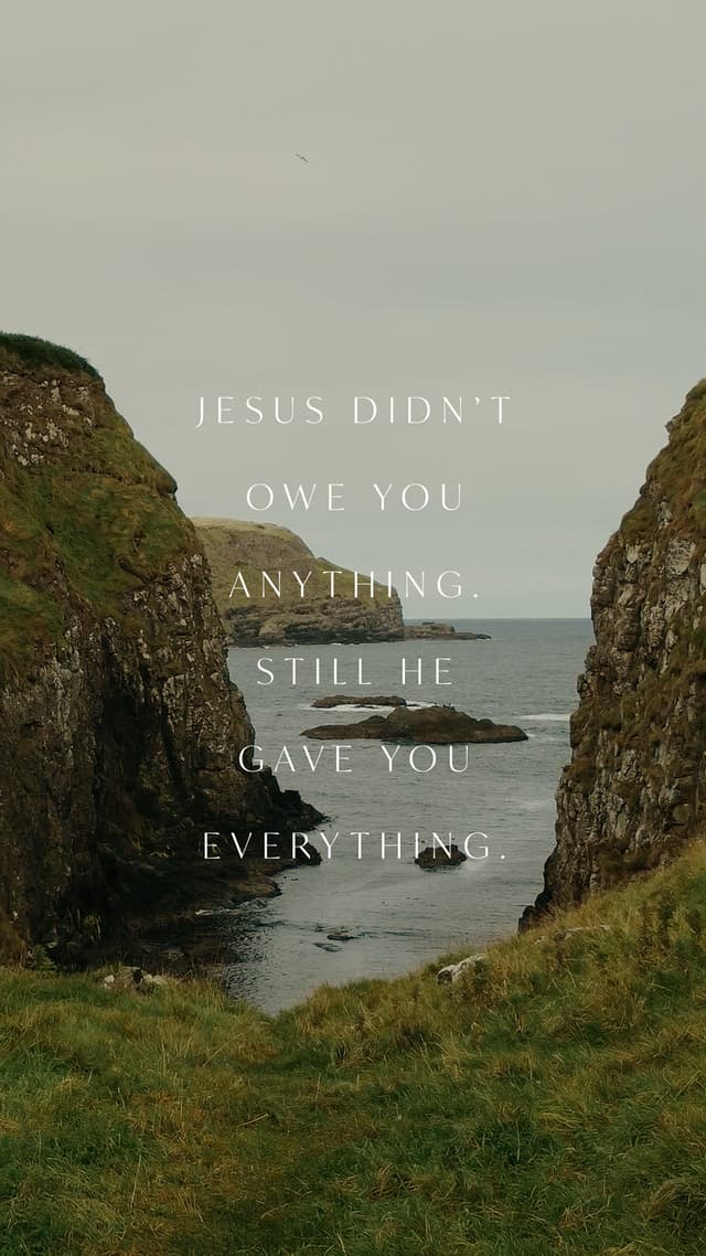 Jesus Gave Everything