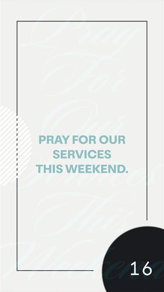 Countdown: Pray for Our Services
