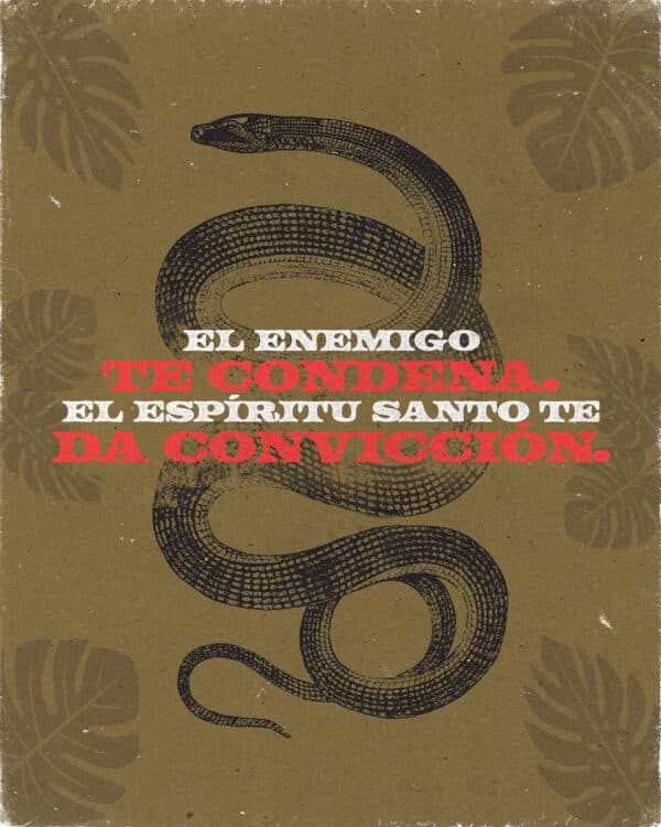 El enemigo te condena. El Espíritu Santo te da convicción.